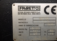 sales  FAVRETTO MB100-CNC utilisé